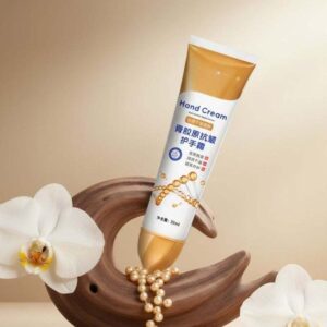 Collagen Anti-Wrinkle Hand Cream – Hydrolyzed Bone Collagen & Long-Lasting 72H Intense Moist