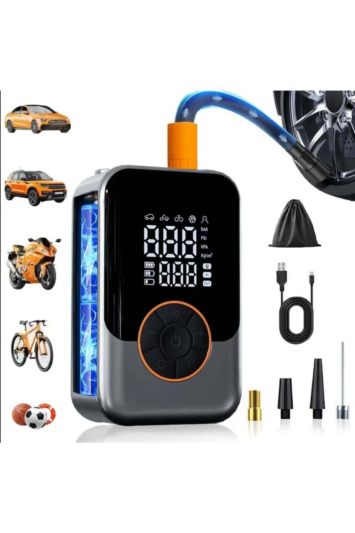 Portable Wireless Air Compressor Tire Inflator