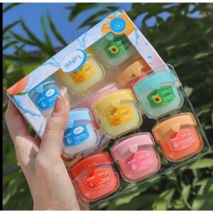 Hydrating Lip Balm Set - Assorted Fruit & Flower Flavors (8-Pack) for Soft, Smooth Lips