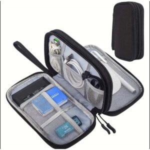 Multi-Compartment Electronics Travel Organizer Pouch