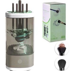 Electric Makeup Brush Cleaner 2in1 Cleaner - Grey, Ultrasonic, Portable