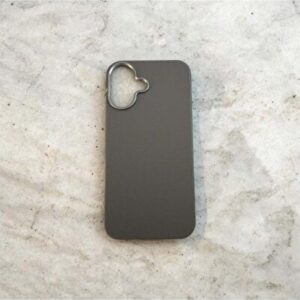 iPhone 16 Luxury Leather Texture Phone Case Grey