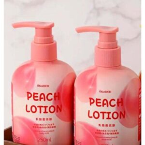 Peach Body Lotion for Dry skin with Hyaluronic Acid | Nicotinamide | Vitamin C | Vitamin E