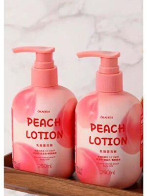 Peach Body Lotion for Dry skin with Hyaluronic Acid | Nicotinamide | Vitamin C | Vitamin E