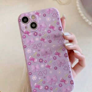 The 'Elite Minimalist' iPhone 15 Pro Lavender Bow Slim Case