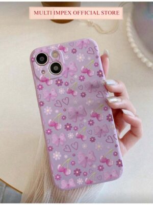 The 'Elite Minimalist' iPhone 15 Pro Lavender Bow Slim Case