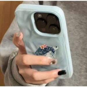 17 Air Adorable Watercolor Turtle Floral Phone Case