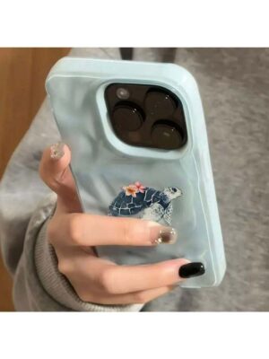 17 Air Adorable Watercolor Turtle Floral Phone Case