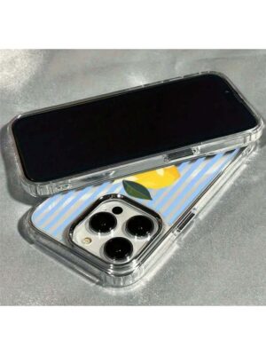 XS Max Striped Lemon TPU Shockproof Anti-Slip Lightweight Phone Case