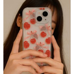 iPhone 16 Pro Max TPU Shockproof Cherry Blossom Floral Phone Case