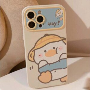 iPhone 16 Plus Beige Duck Full-Body Soft TPU Case