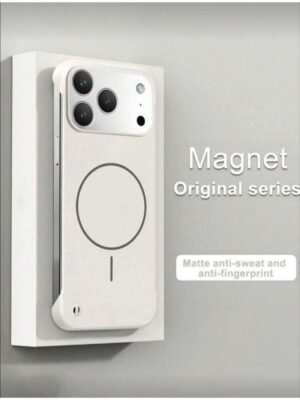 iPhone 17 Pro Max Borderless PC Magnetic Case - Magnetic Wireless Charge Back Cover