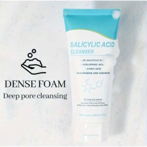 Salicylic Acid Cleanser, Moisturizing Facial Wash, with Hyaluronic Acid, Niacinamide, Citric Ac