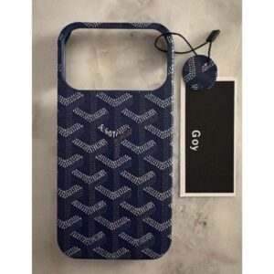 iPhone 17 Pro Max Luxury Patterned Shockproof Case Blue