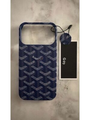 iPhone 17 Pro Max Luxury Patterned Shockproof Case Blue
