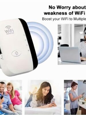 WiFi Extender, Signal Booster Up to 5000sq. ft and 55 Devices,WiFi Range Extender for The House,with Ethernet Port, Easy Setup,Router Extender for Wireless Internet (White)